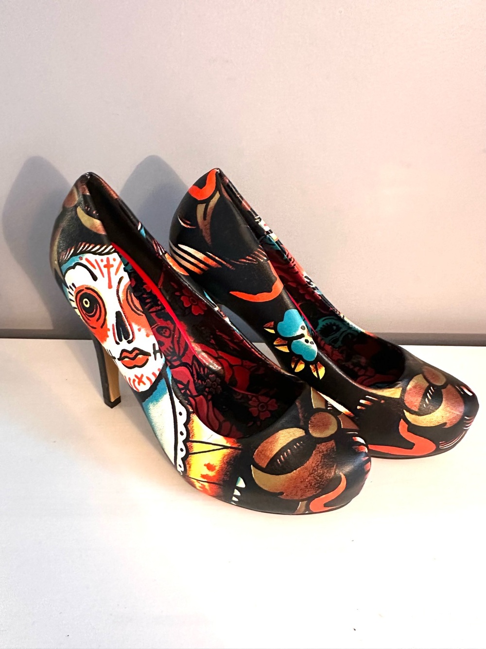 Iron Fist - Women’s, High Heel Pumps, Sugar Skull Platform, NWOT, Size 7